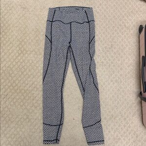 lululemon athletica Black and White Patterned Leggings